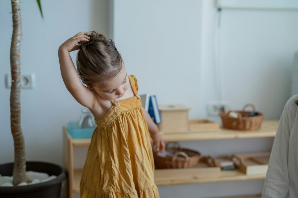 a child holding a phone